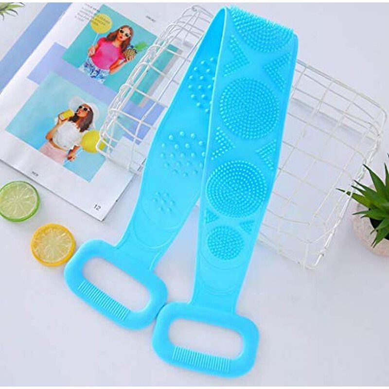 Silicone Bath Brush - 2024 Hot Sell Double-Sided Long Shower Body Scrubber