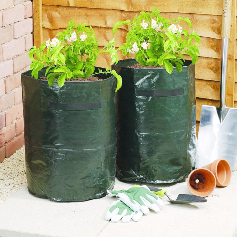 PE Grow Bag - Heavy Duty Waterproof Handle Garden Vegetable Plant Growth Tool