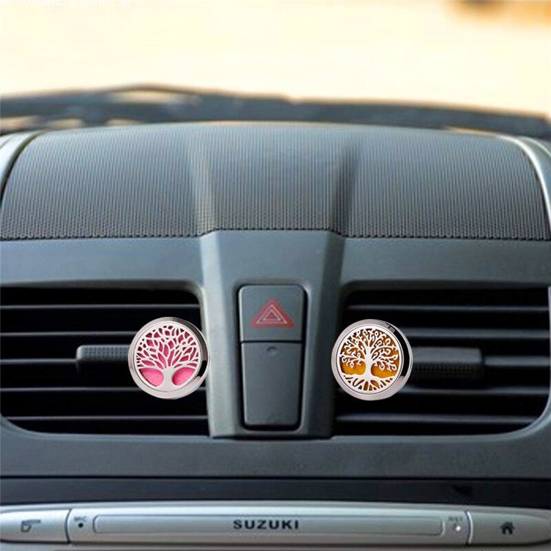 Car Air Freshener - 30mm Stainless Steel Vent Clip Essential Oil Diffuser