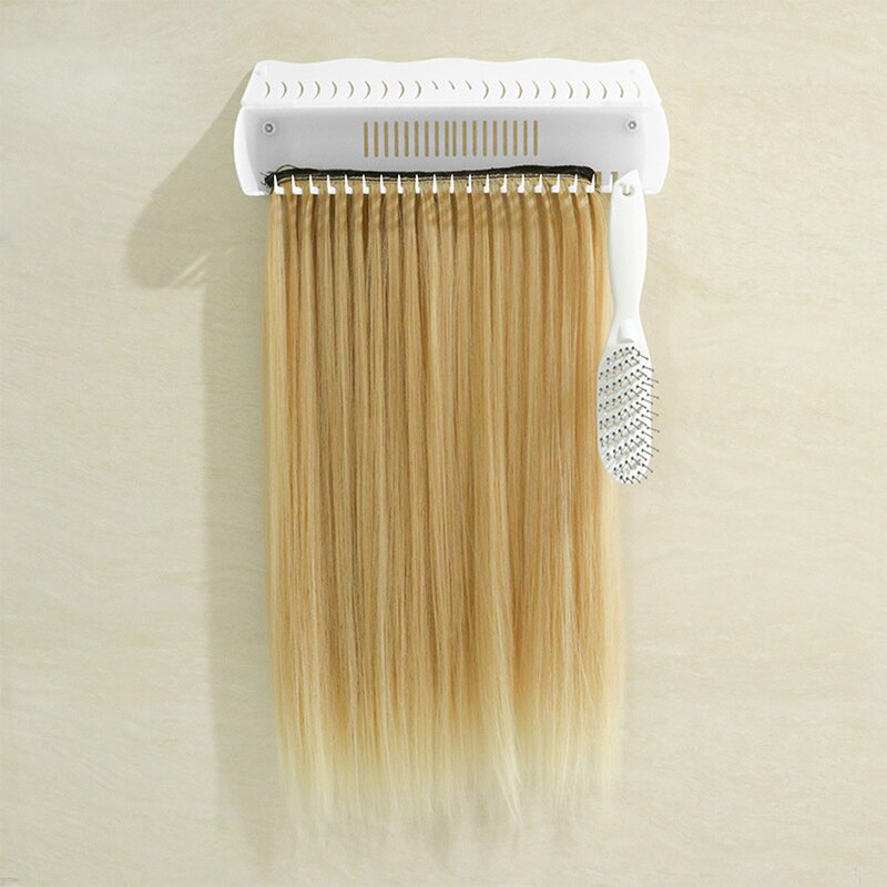 Wig Storage Rack - Portable Wall-Mounted Hook Salon Hair Extension Holder