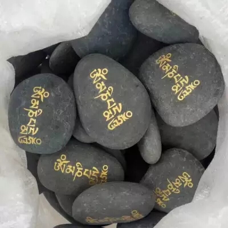 Word Rock Stones Manufacturer - Valentine's Day Gift Natural Stone Engraved Custom Logo Healing