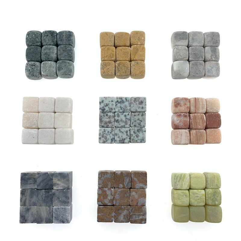 Whiskey Stone Manufacturer - Natural Gemstone Dice Ice Cube Reusale Sipping for Wine Freeze