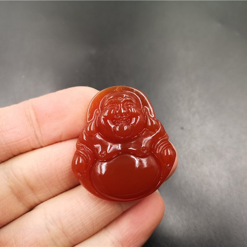 Jade Buddha Pendant Manufacturer - 2023 New Design Wholesale Lucky Pink/White Talisman