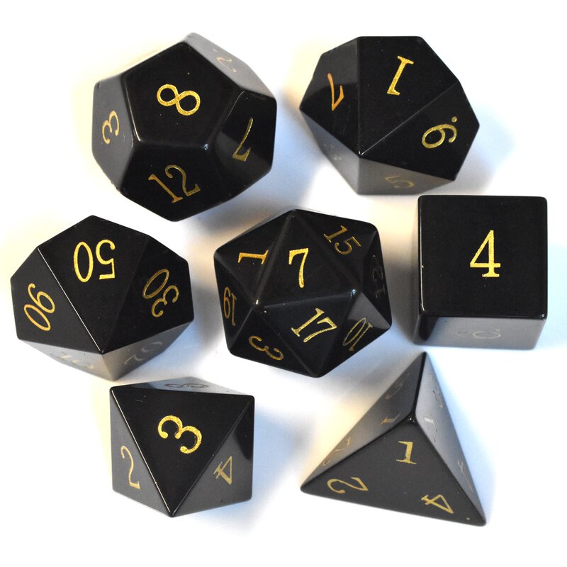 DND Dice Sets Manufacturer - Chinese Factory Direct Gemstone Custom Colorful Handmade Table Games