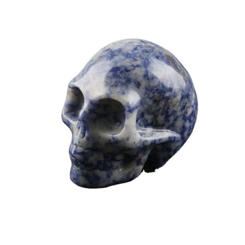 Crystal Skull Necklace Manufacturer - Wholesale Natural Colorful Healing Carved Energy Crafts