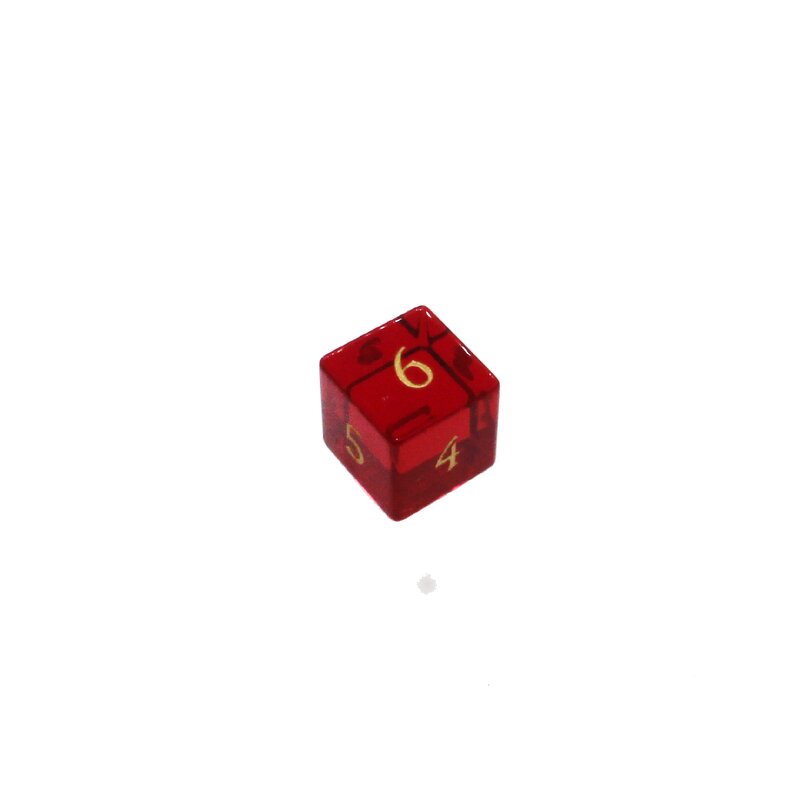 Gemstone Dice Manufacturer - 7 Pcs Red Crystal Custom 8 Side with Cuspate Edge