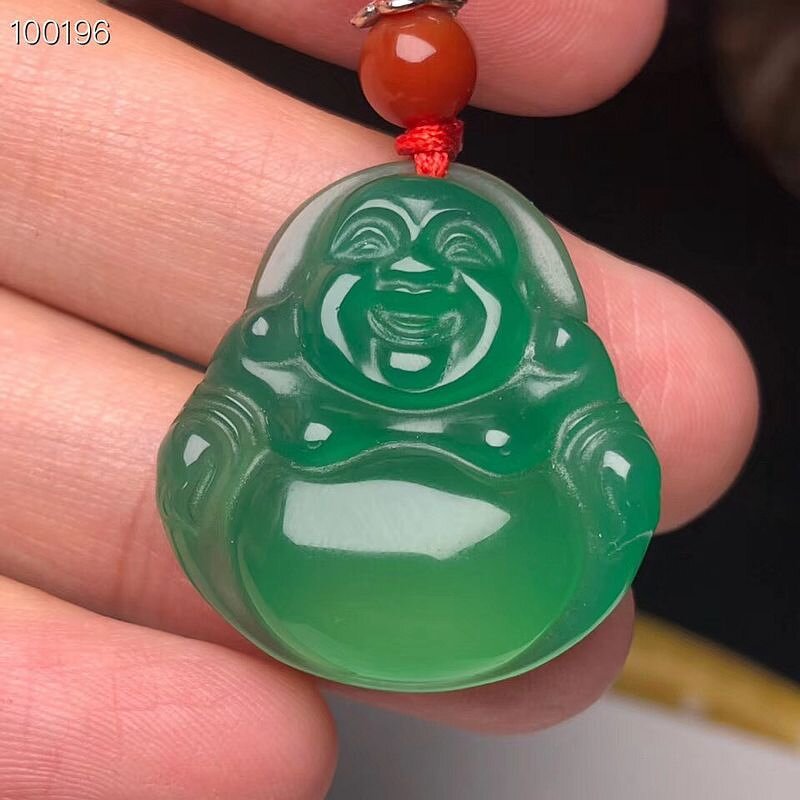 Jade Buddha Pendant Manufacturer - Manufacturer Wholesale Natural Agate Red/Green/White Healing