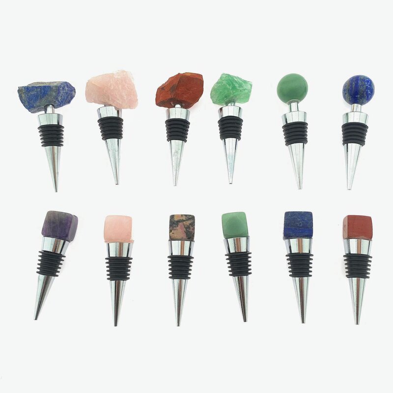 Wine Bottle Stopper Manufacturer - Factory Natural Stone Crystals Healing Agate Crystal Cluster