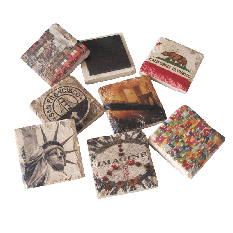 Fridge Magnet Manufacturer - High Quality Stone FULL Customized Magnetic Business Card Flat