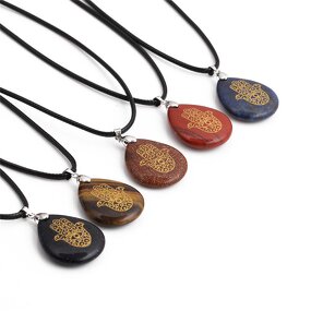 Agate Pendant Necklace Manufacturer - Natural Crystals Heart Shaped for Women Accessories