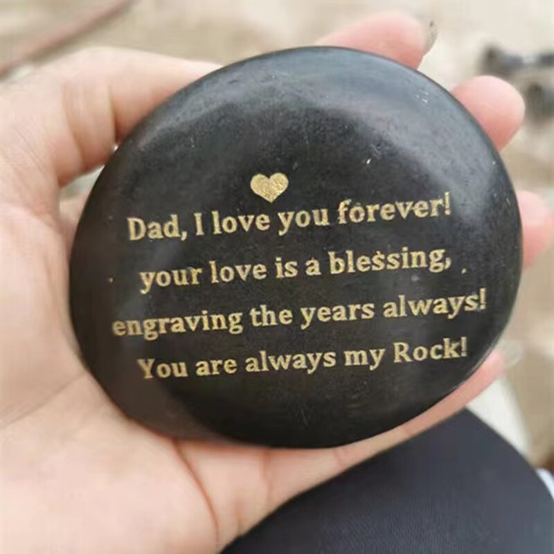 Word Rock Stones Manufacturer - Valentine's Day Gift Natural Stone Engraved Custom Logo Healing