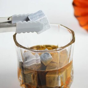 Whiskey Stones Gift Set Manufacturer - 10 Years Factory Natural with Velvet Bag Premium Handmade