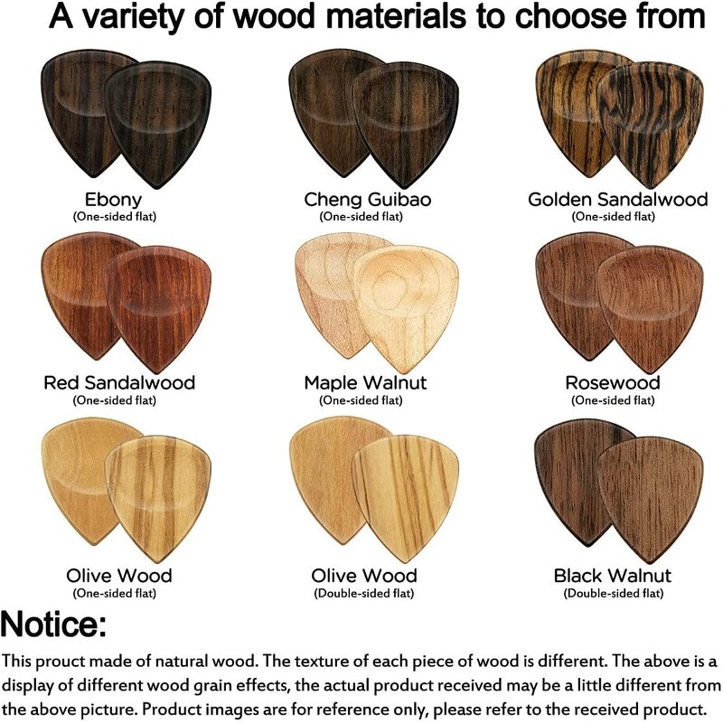 Guitar Pick Manufacturer - Wholesale Stone Wood Marple 2.5 mm Custom Logo Accessories Gift