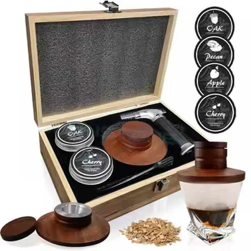 Whiskey Smoker Set Manufacturer - Torch Wood Chips Cocktail Infuser Kit Old Fashioned Drink Kit