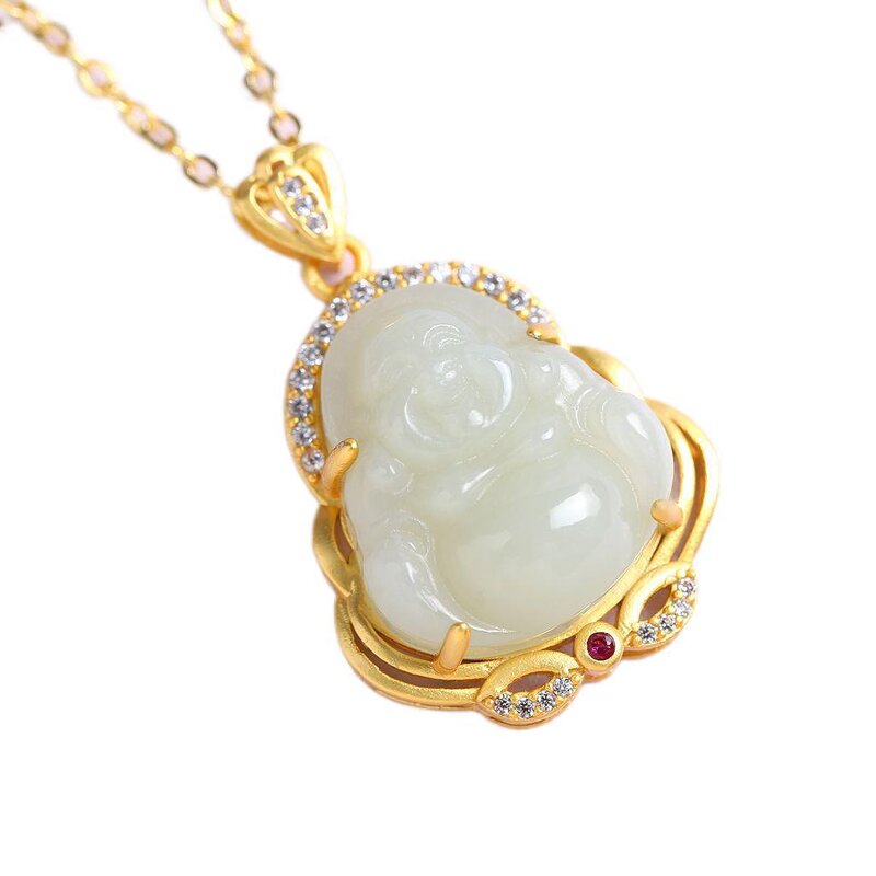 Jade Pendant Necklace Manufacturer - Lucky Green Amulet Jewelry Gift for Women Men Unisex