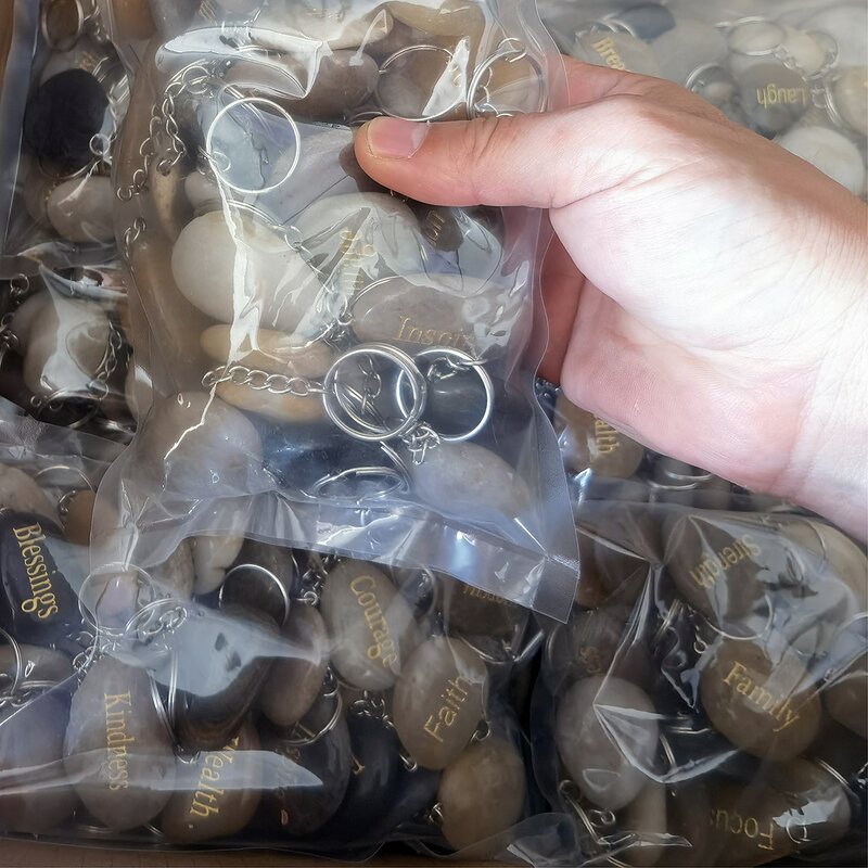 Keychain Manufacturer - Wholesale Folk Craft Natural Healing Crystals Rose Quartz Dildo Carving