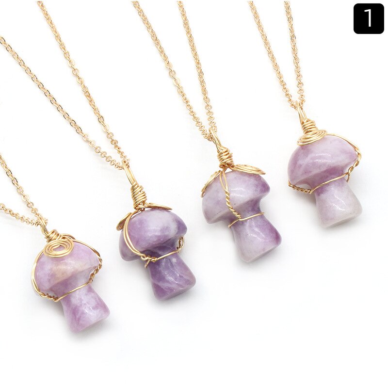 Gemstone Necklace Manufacturer - Wholesale Fashion Birthstone Natural Stone Design Charms