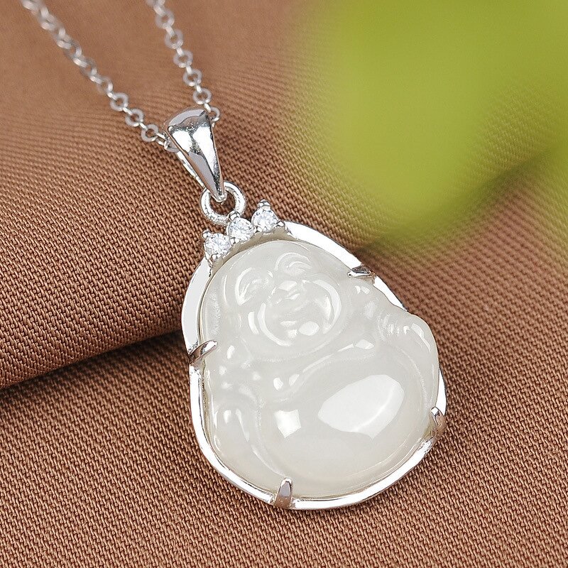 Jade Pendant Necklace Manufacturer - Lucky Green Amulet Jewelry Gift for Women Men Unisex