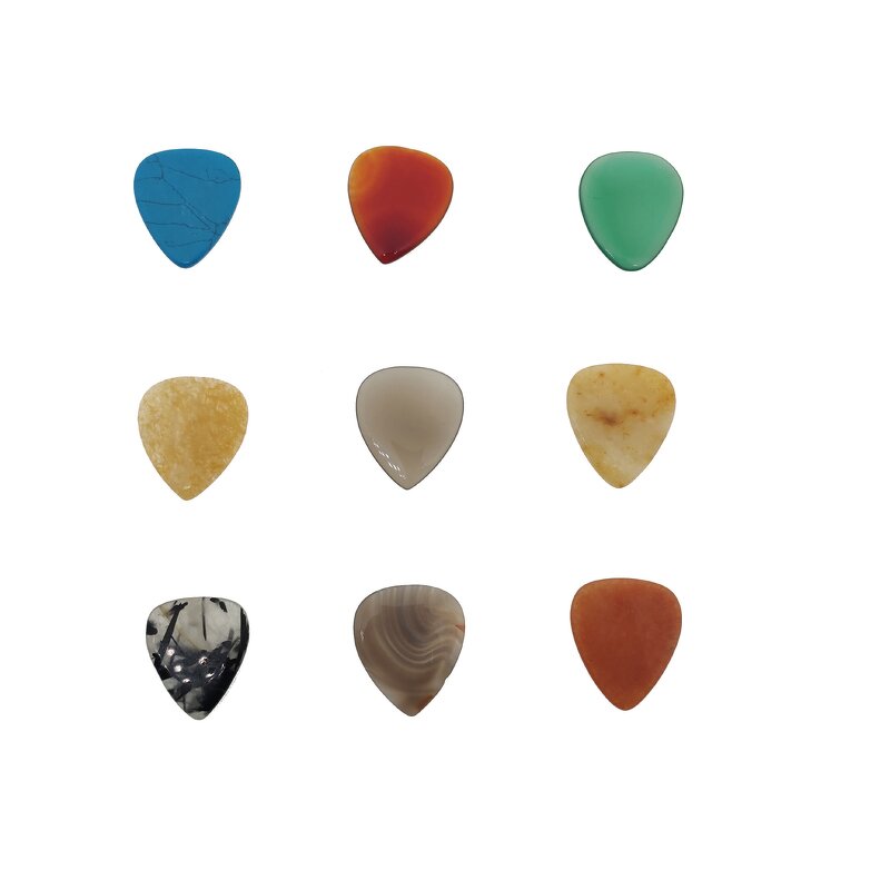 Guitar Picks Manufacturer - Good Quality Blank Standard Shape 2 mm 3 mm Gemstone Natural Gift