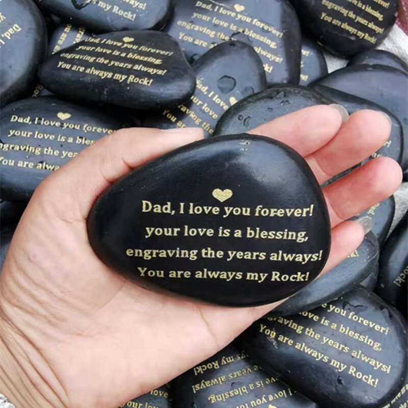 Word Stones Manufacturer - 10 Years Factory Supply Cheap Glass Laser Engraved Inspirational