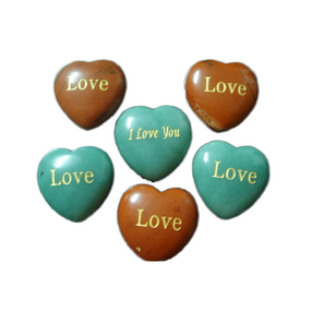 Wholesale Hand Carved for Christmas Gift Mascot Technique  Natural Clear Rose Quartz Amethyst  Crystal Hearts Stone