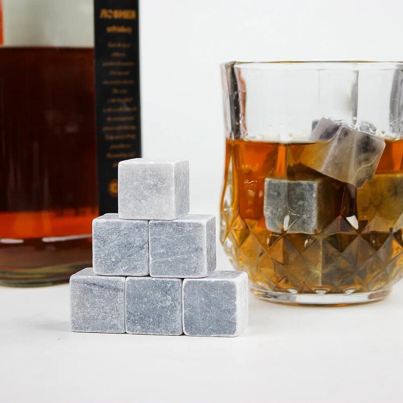 Whiskey Ice Stone Manufacturer - Natural for Gift Wine Chiller Cocktail Stones Set