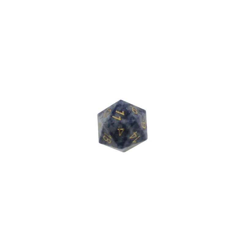 Gemstone Dice Manufacturer - 7 Pcs Sodalite D20 Customize Various Materials Games