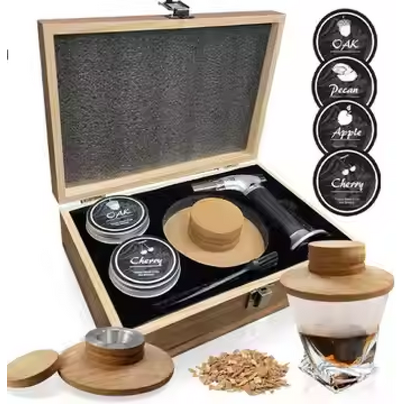 Whiskey Smoker Set Manufacturer - Torch Wood Chips Cocktail Infuser Kit Old Fashioned Drink Kit