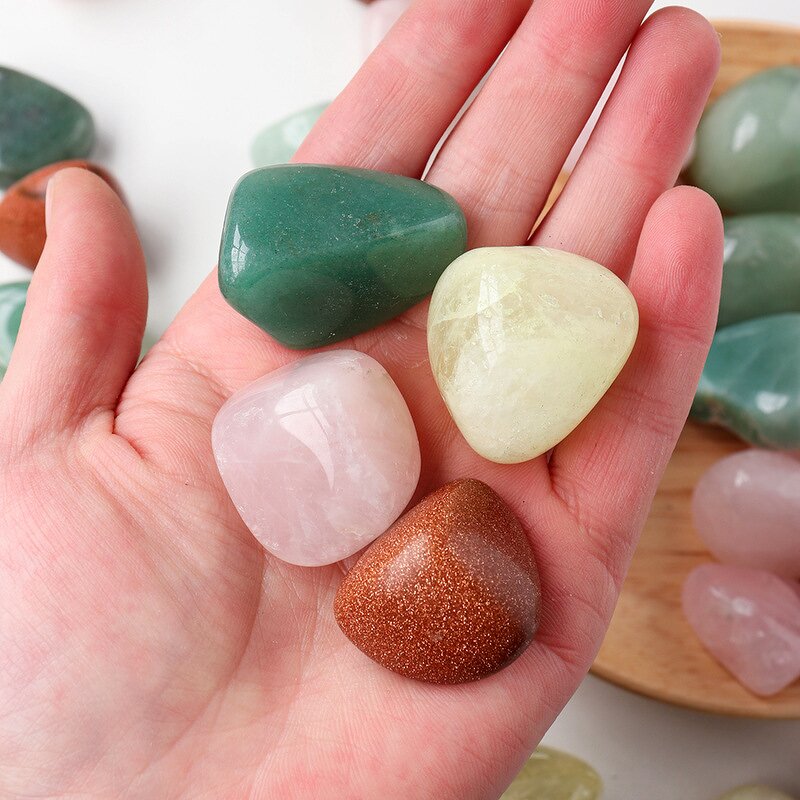 Tumbled Stone Manufacturer - Natural Rose Quartz Amethyst Rock Crystals Healing Gravel