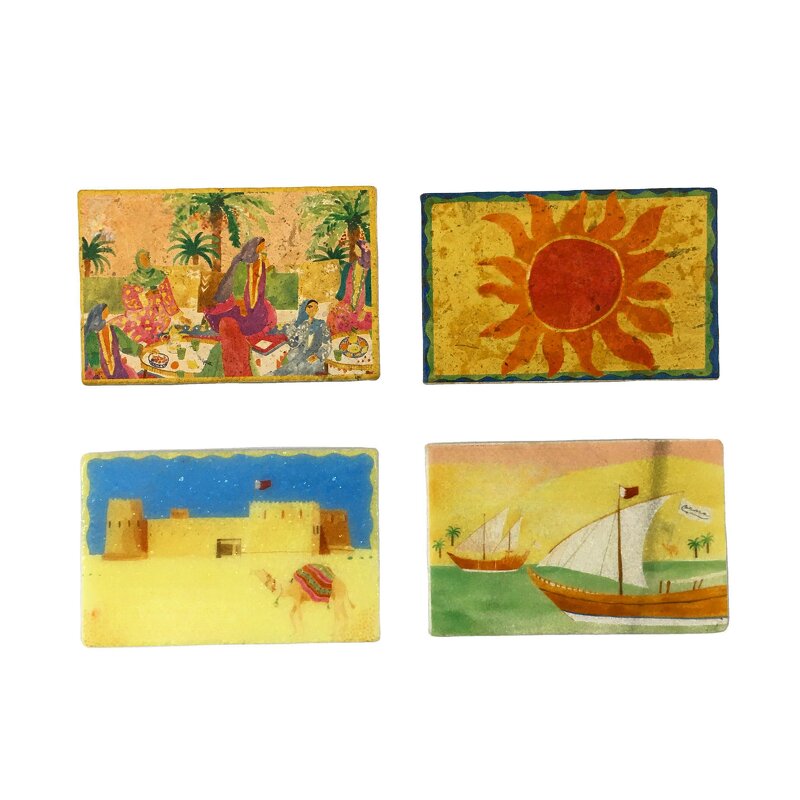 Fridge Magnet Manufacturer - Square Shape Stone Leave Message Clasp Decorative Refrigerator