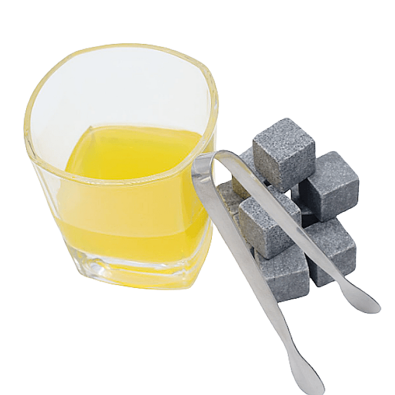 Whiskey Ice Stone Manufacturer - 9 PCS Natural for Gift Wine Chiller Set