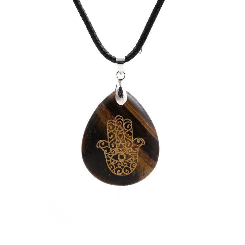 Agate Pendant Necklace Manufacturer - Natural Crystals Heart Shaped for Women Accessories