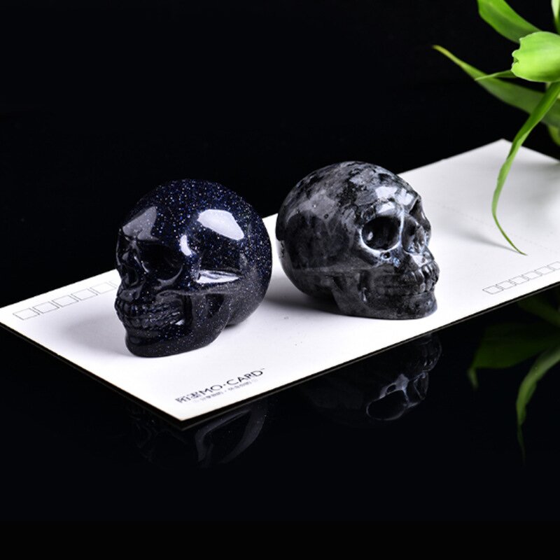 Crystal Skull Sculpture Manufacturer - Natural Carved Realistic Reiki Gemstone Collectible Necklace