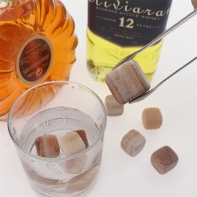 Whiskey Stone Manufacturer - Natural Gemstone Dice Ice Cube Reusale Sipping for Wine Freeze