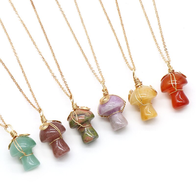 Gemstone Necklace Manufacturer - Wholesale Fashion Birthstone Natural Stone Design Charms
