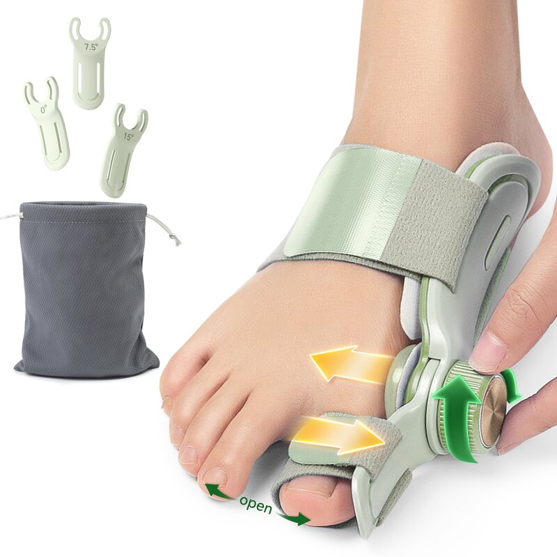 Adjustable Bunion Corrector - 3 Angle Fixing Plate Double Correction for Women Men