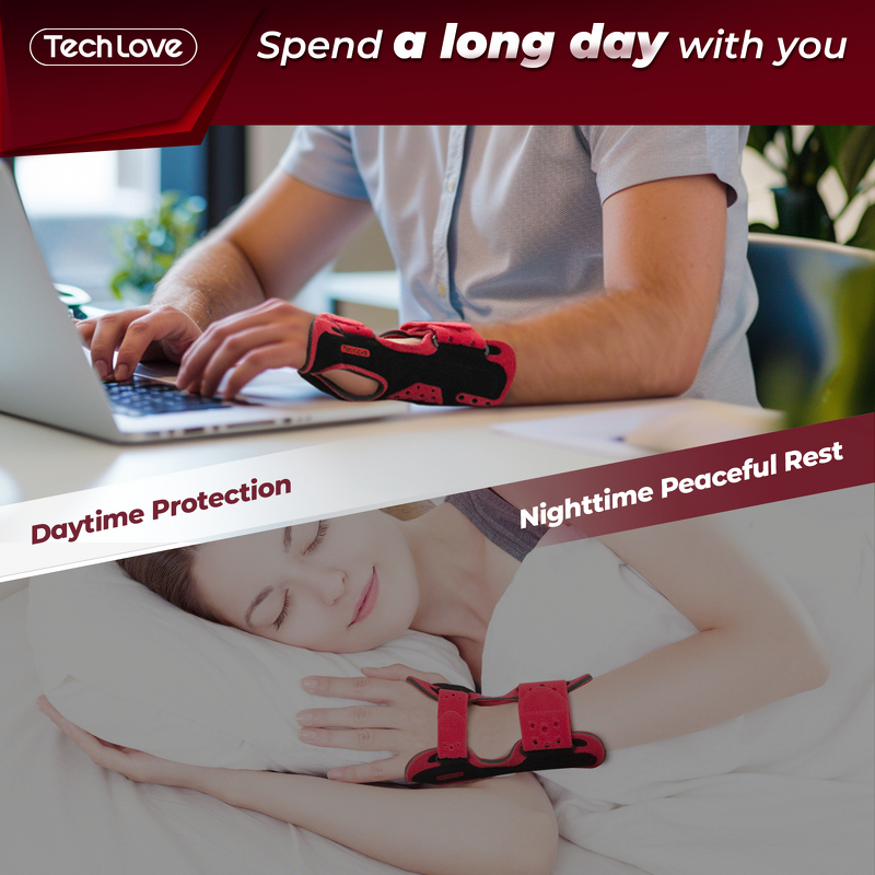 Carpal Tunnel Wrist Protector - OEM TECH LOVE Breathable Compression Splint Brace