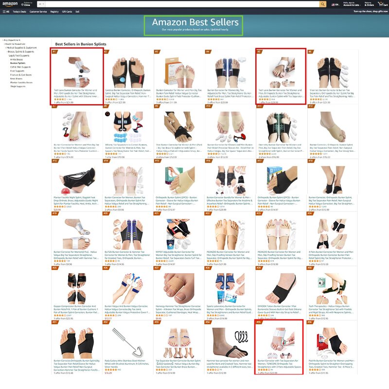 Custom Toe Separator - OEM Hallux Valgus Orthopedic Night Bunion Correction Tool