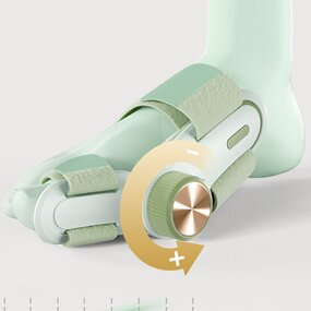 Double Correction Toe Separator - Adjustable Knob Hammer Toe Silicone Pad Splint