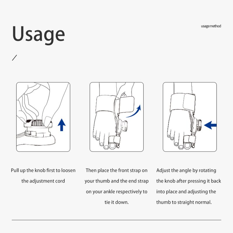 Blue Hallux Valgus Corrector - Techbeauty 2023 Factory Toe Separator Stretcher