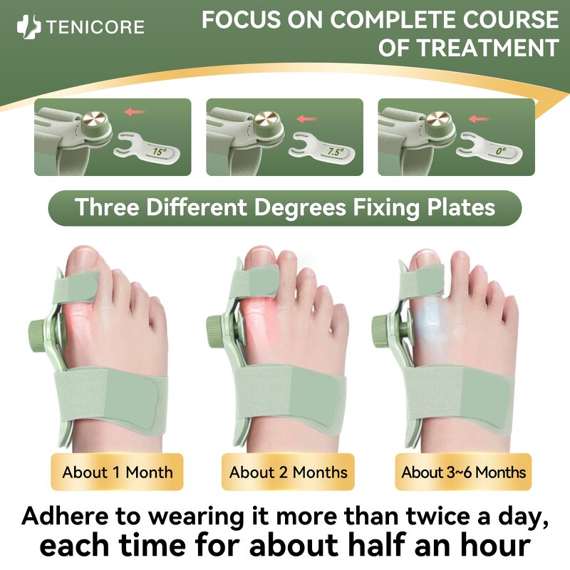 Double Correction Toe Separator - Adjustable Knob Hammer Toe Silicone Pad Splint