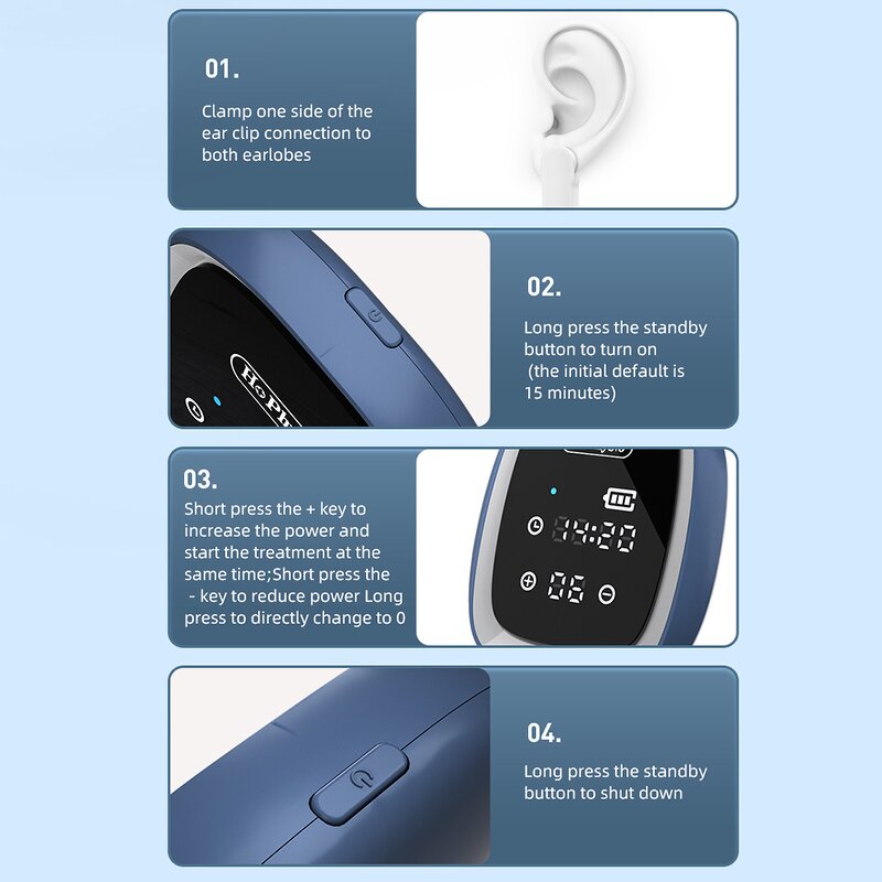 Sleep Aid Device - Wearable Auricular Neurostimulation Insomnia Therapy Tool