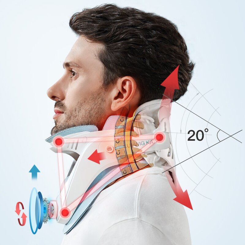 Portable Cervical Traction - New Adjustable Neck Support Correction Instrument