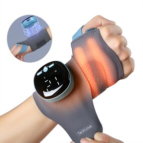 Heated EMS Wrist Brace - Electric Vibration Massage Tenosynovitis Relief Wrap
