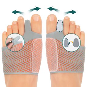Bunion Cushion Splint - 1 Pair Soft Socks Toe Separator Wear with Shoes Tool