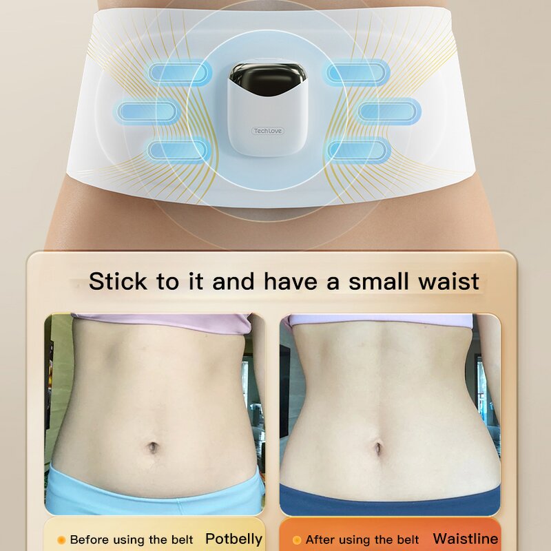 EMS Abdominal Massage Belt - Warm Palace TENS Period Pain Relief Waist Tool