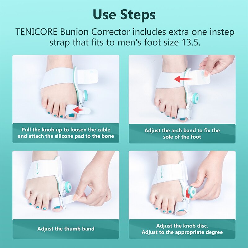TENICORE Bunion Corrector - Foot Care Hallux Valgus Dynamics System Toe Splint