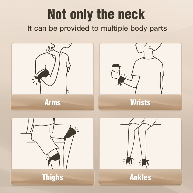 Herbal Neck Heat Patch - Techlove 24 Hour Pain Relief Menstrual Arthritis Strain