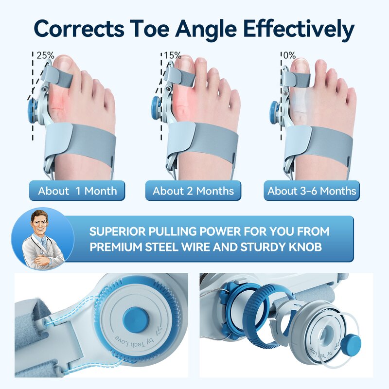 Hammer Toe Bunion Corrector - Tech Love Flexible Orthopaedic Big Toe Splint