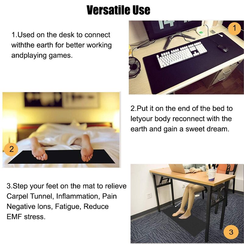 Grounding Mat Manufacturer - 4.5M Brass Rod 30.4M Cord 25*65CM Earth-Connected for Body